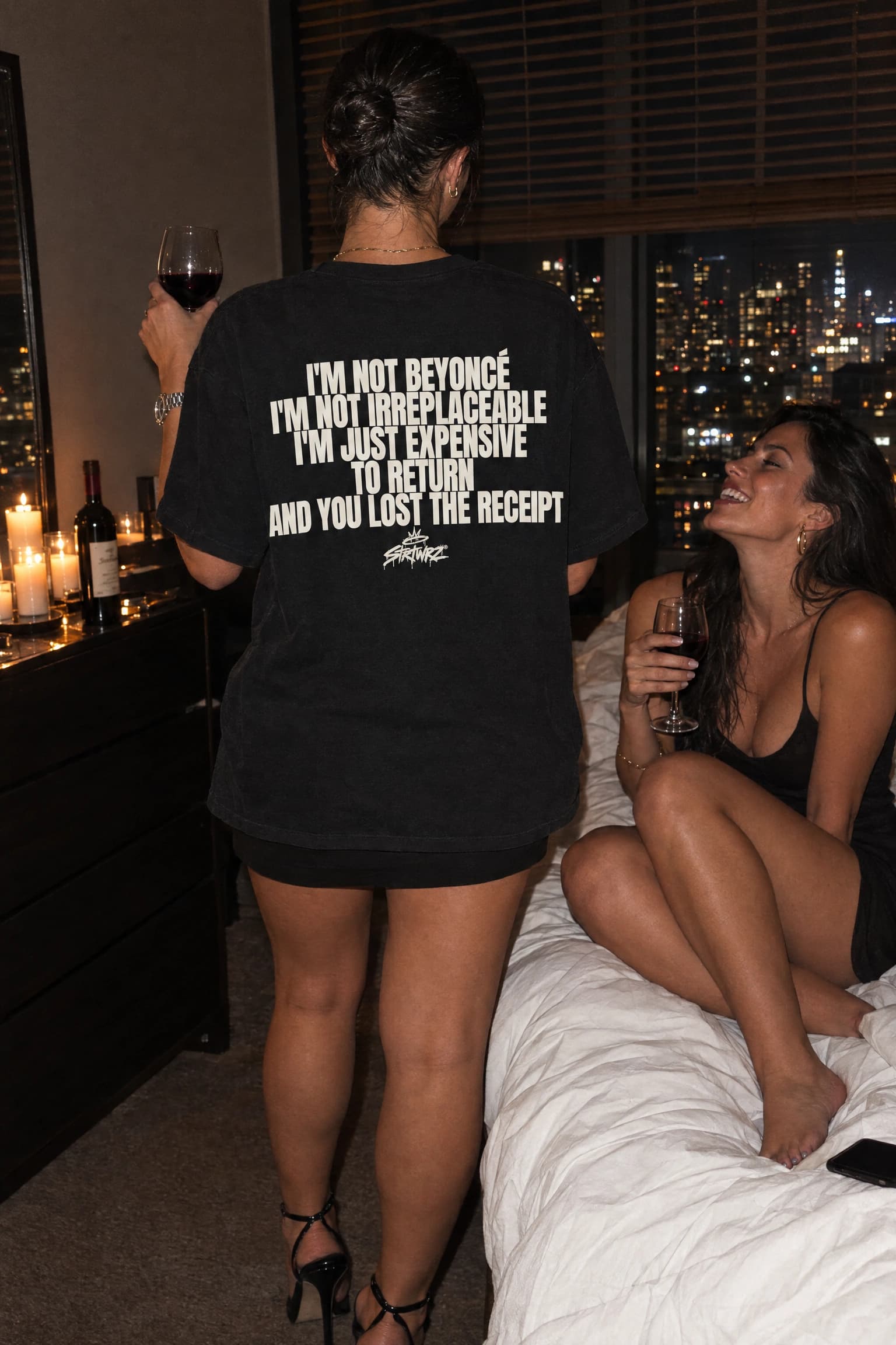 You Lost The Receipt in Black, back print