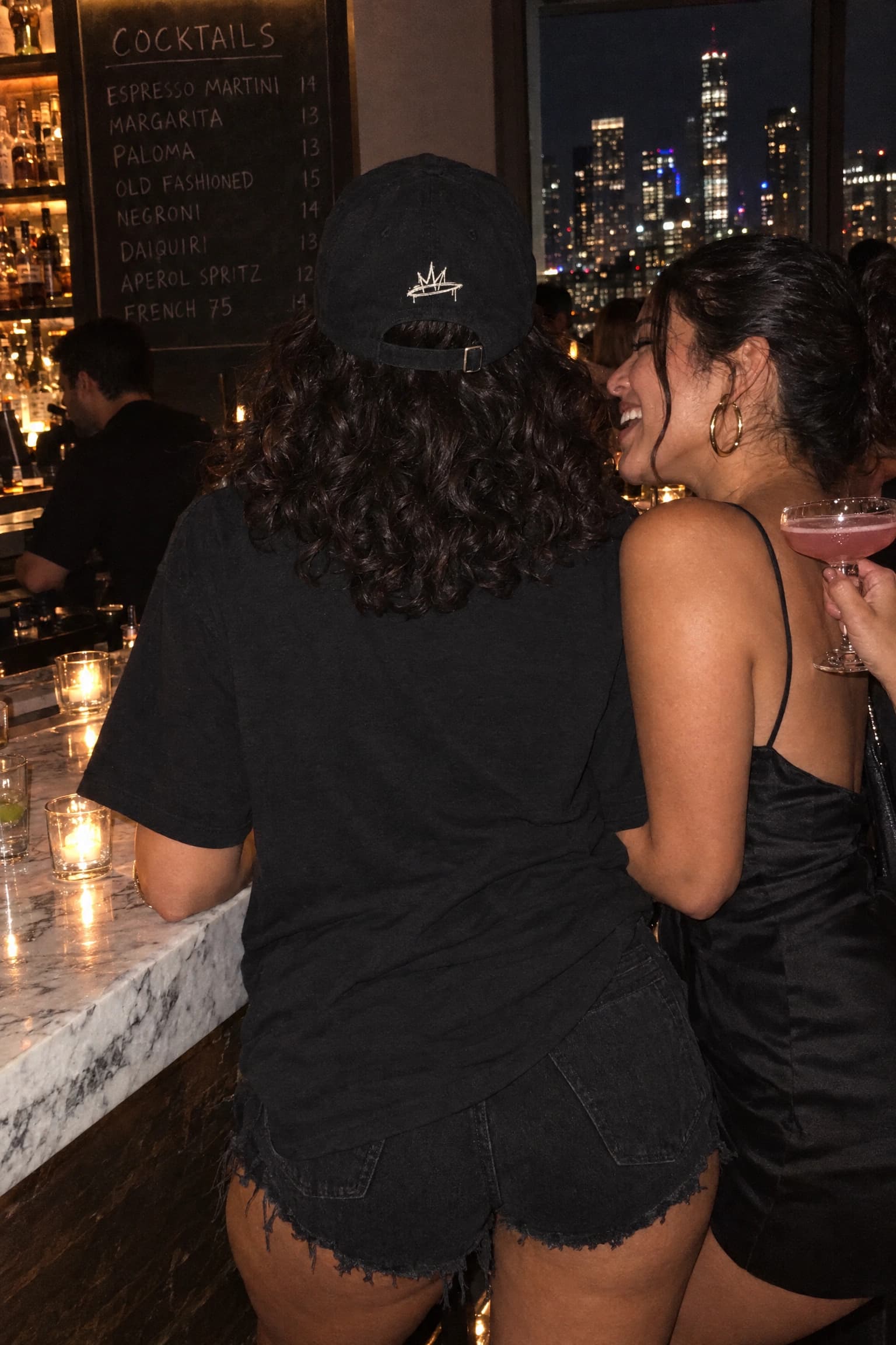 Crown Dad Hat Black in Black, back print